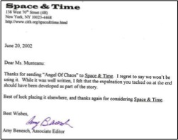space & time rejection