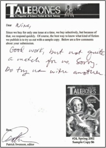 talebones rejection