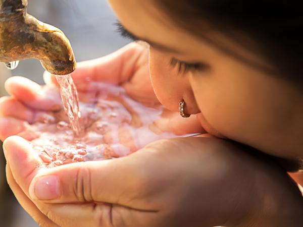 drinking water from tap copy