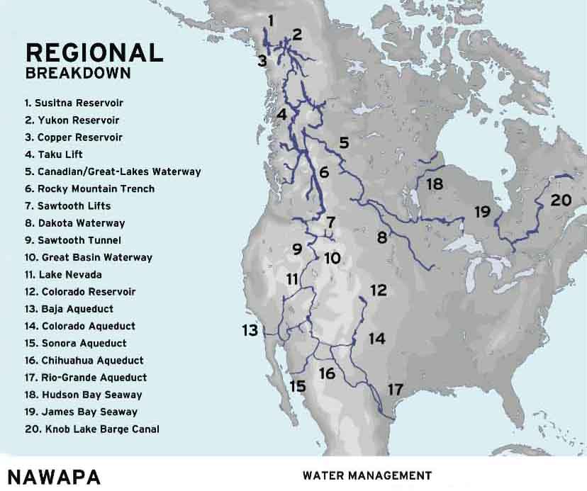 NAWAPA proposal Ralph M. ParsonsCo-1960s copy